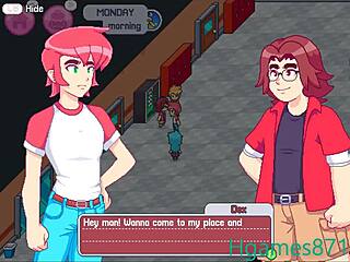 dandyboy's first adventure in cartoon hentai dating game. 😉