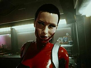female tyger claw hammer club scene in cyberpunk 2077