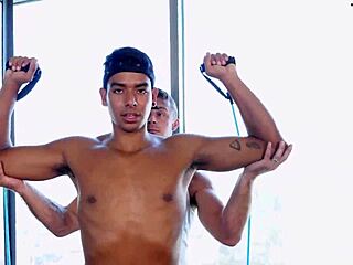 Damn, Workout Buddies Going Wild with Sweaty Cock Play!