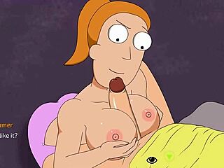 Summer Smith From Rick And Morty Gets Blowjob And Wanking In Hentai Anime Game