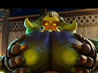 Big 3d overwatch orisa compilation