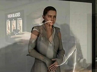 rey chats about her cute outfit during porn audition