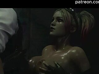 Harley Quinn gets creampied and squirts in full 3D hentai sex