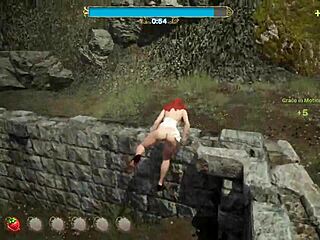 in the hentai game, red riding hood plays sex tag on valentine's day