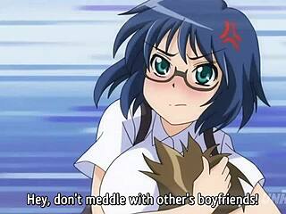 Hey, watch these busty teen 18+s battle over a lucky guy. This hentai uncensored clip is pure heat!