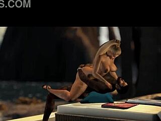 I watch X starring Ali Lancrae and Damien Godard in this hentai anime adventure.