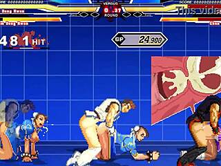 Chun-Li Takes Massive Cumshot In Intense Sex