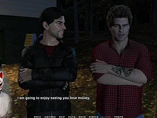 race of life ep 7 featuring huge boobs and tits in anime game?