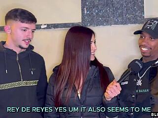 andrea lux interviews two guys on the street and fucks them in the hotel