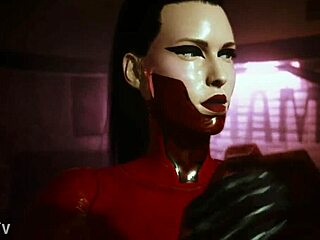 female tyger claw hammer club scene in cyberpunk 2077