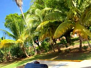 Mini bikini beauty strips at beer pong Youtube party. Watch her wild game!