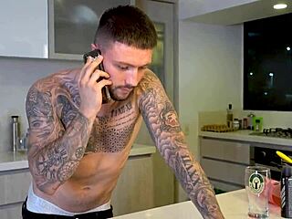 Colombian 18-year-old fucks cuckold stepbrother in bedroom