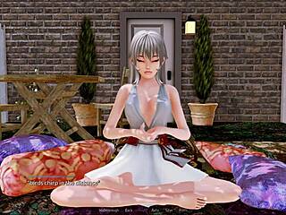 Exploring room 406 in the harem hotel game