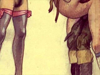 vintage erotic art from antique cartoons hentai and retro anime