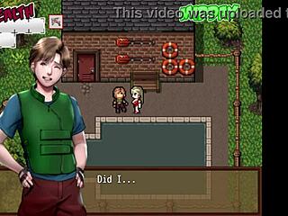 Watching Porn With Big Tits Milf In Hentai Game!