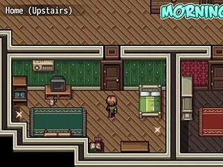 Watching Porn With Big Tits Milf In Hentai Game!