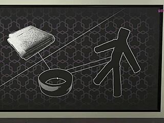 This bukkake blowbang features curvy anime girls with monster cocks in 3d porn