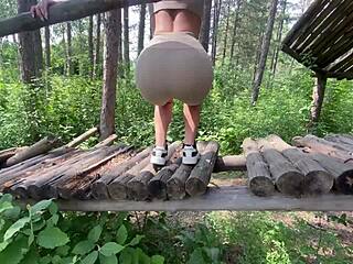 Fit Model Risks Public Fuck With Rough Riding And Creampie