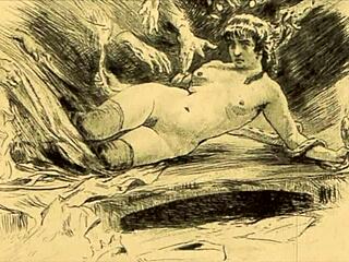 Vintage erotic art collection