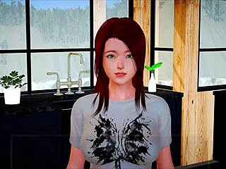 redhead milf and teen play erotic game with big tits and ass