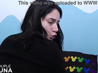 Teen bounces hard, squirting on huge dick