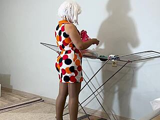 An old housewife always willing to stretch her ass on a bigger dick?