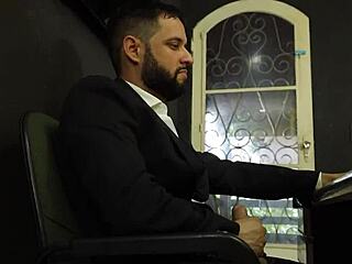 Intern sucks boss's cock