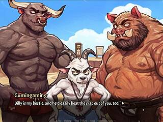 Pig princess threesome turns wild on beach