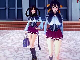 Akeno surprises with HS DxD NTR Madness 7 full movie on Patreon or Sheer FantasyKing3