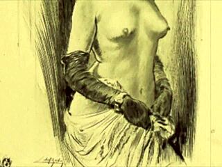 Vintage erotic art collection