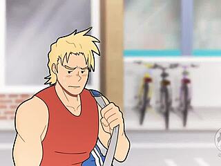 Want to see big ass in gym showers?