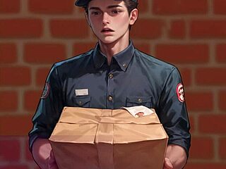 Caught wife naked with delivery boy in wild 3D hentai!