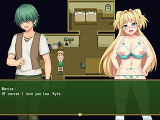 monica's titillating task in bondage?