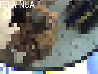 novinha sucking novinho's big cock in porn store brazilian teen