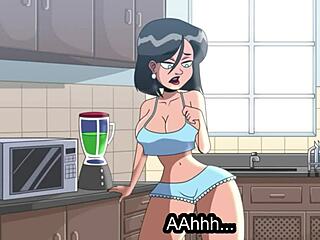 My stepmother catches me masturbating with my big cock!