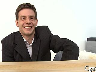 Built gay stud dominates in hot action