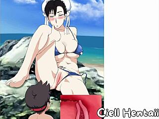 Chun-li in an anime hentai adventure.