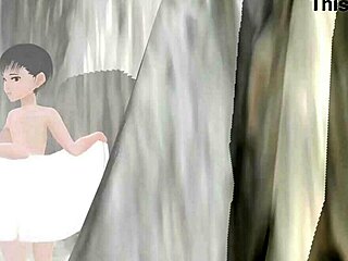 I tried mixed bathing with anime girl Leo in a remote hot spring without towel.