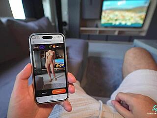 hot stepmom catches stepson jerking, lets him cum on pussy