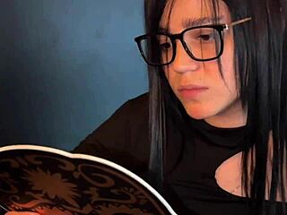 brunette dava and abigail mac share a moment together