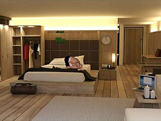 In nasty city hentai game episode 1, a homemade gloryhole leads to intense blowjob and cumshot