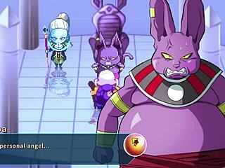 So, Vados in Kame Paradise 2 flashed huge boobs to Master Roshi.