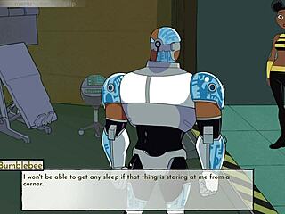 In 18Titans part 21, Blackfire enjoys the intense action