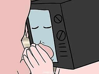 i suckd the tv womans cock and she suckd my pussy