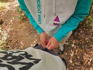 Please don't stop! Cum inside me outdoors!