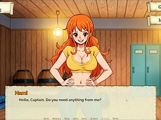 Lusty Buccaneers Parody: Nami Strips for Gold!