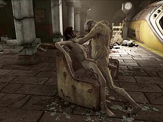 Exploring Fallout 4 in the Rubble of the Subway Station