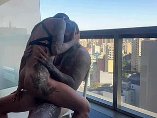 Sister-In-Law Surprises In Panties On Balcony