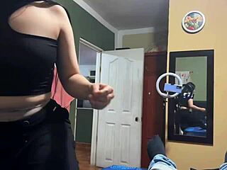 brunette dava and abigail mac share a moment together