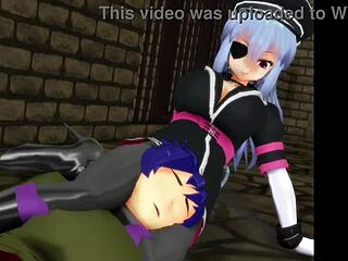 pixie bell gets anally wrecked on vom-cock and consumes all the spew